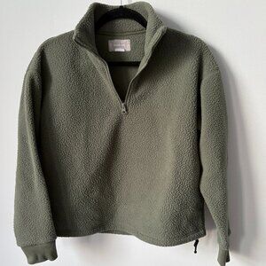 Everlane ReNew Fleece Half Zip Pullover